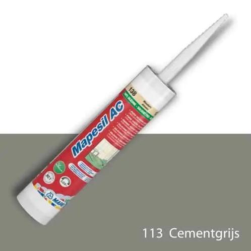 Mapei Mapesil AC - Siliconenkit - 310ml - Cement Grijs 113, Doe-het-zelf en Verbouw, Tegels, Ophalen of Verzenden