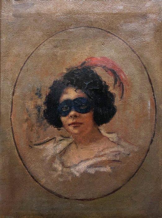 École Européene (c. 1900) - Masquerade, Antiek en Kunst, Kunst | Schilderijen | Klassiek