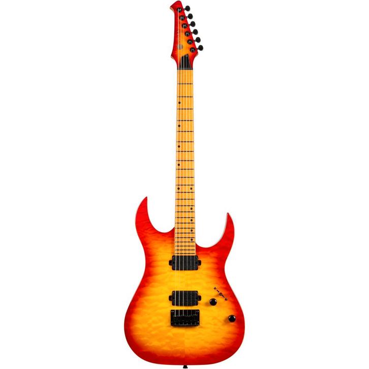 Spira Guitars S-500 QFB Fireburst elektrische gitaar, Muziek en Instrumenten, Snaarinstrumenten | Gitaren | Elektrisch, Verzenden