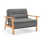 *WOONWINKEL* Innovation Living Dublexo Frej Natural Fauteuil, Huis en Inrichting, Fauteuils, Verzenden, Nieuw, Stof
