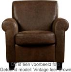 Cognac leren klassieke fauteuils - poot hout zwart - Kenia, Huis en Inrichting, Fauteuils, Klassiek, Nieuw, Ophalen of Verzenden