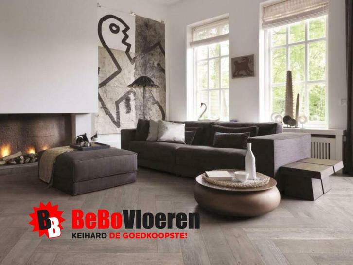 VLOEREN DEAL! Donker eiken keramisch VISGRAAT XL 32,98 pm2, Doe-het-zelf en Verbouw, Tegels, 20 tot 40 cm, 60 cm of meer, 10 m² of meer