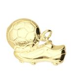 Gouden Voetbalschoen met bal groot ketting hanger, Sieraden, Tassen en Uiterlijk, Verzenden, Nieuw