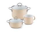 Nouvelle - Cappuccino Set 3 stuks Oranje, Huis en Inrichting, Woonaccessoires | Overige, Verzenden, Zo goed als nieuw