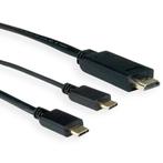 USB-C naar HDMI 4K 60Hz en USB-C PD 60W (v) kabel, Audio, Tv en Foto, Audiokabels en Televisiekabels, Nieuw, Ophalen of Verzenden