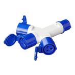 ProPlus 3-weg splitter - 16A - IP44 - 230V - slagvast kun..., Doe-het-zelf en Verbouw, Elektra en Kabels, Ophalen of Verzenden