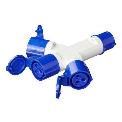 ProPlus 3-weg splitter - 16A - IP44 - 230V - slagvast kun..., Doe-het-zelf en Verbouw, Elektra en Kabels, Nieuw, Ophalen of Verzenden