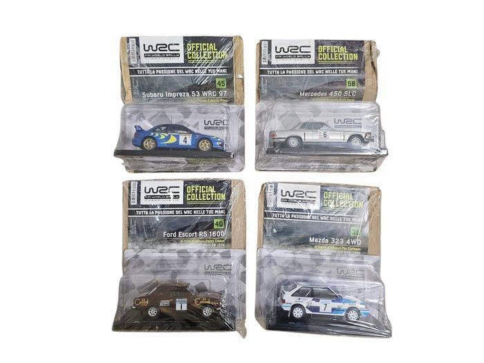 WRC 1:24 - Model sportwagen (4) - Lotto di 4 modellini WRC, Hobby en Vrije tijd, Modelauto's | 1:5 tot 1:12