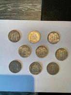 Frankrijk. 5 Francs 1873 a 1877 Hercule (lot de 9 monnaies)