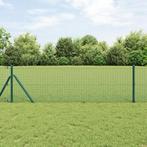 vidaXL Gelaste Draad Omheining Groen 1x100 m Staal, Verzenden, Nieuw, IJzer
