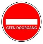 Vloersticker geen doorgang, Verzenden, Nieuw
