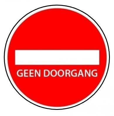 Vloersticker geen doorgang, Huis en Inrichting, Brandblussers en Brandkasten, Verzenden