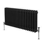 Traditionele 3 Kolom Radiator - 600 x 1012mm - Zwart, Doe-het-zelf en Verbouw, Verzenden, Nieuw