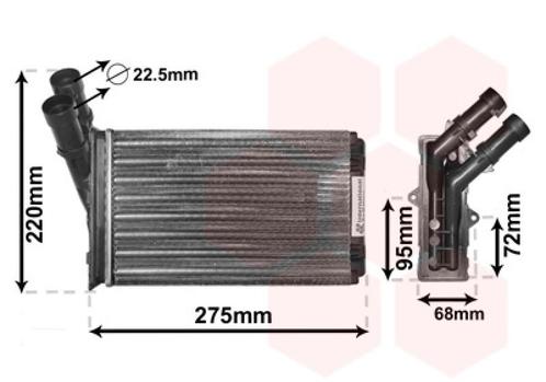 KACHEL RADIATEUR VOOR CITROEN BERLINGO G_ 2002-2007 644878, Auto-onderdelen, Airco en Verwarming, Nieuw, Ophalen of Verzenden