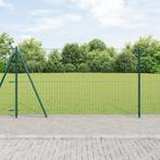 vidaXL Euro hek met 7 flenspalen 1,2x10 m gegalvaniseerd, Verzenden, Nieuw, IJzer