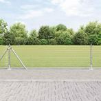 vidaXL Gelast Draadhek met 13 Flenspalen 0.6x50 m, Verzenden, Nieuw, IJzer