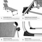 Tweedekans | tectake® - Ligbed Lorella gestoffeerd,, Huis en Inrichting, Fauteuils, Ophalen of Verzenden, Zo goed als nieuw