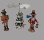 Kerstbeeldje - Draaiende kerststal met 3 verdiepingen, wit -