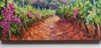 Domenico Ronca (1964) - The vineyard path - Tuscany, Antiek en Kunst, Kunst | Schilderijen | Klassiek