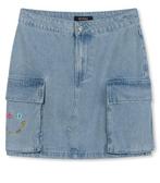 -50% Refined Department  Refined Department Jisel blue denim, Kleding | Dames, Rokken, Verzenden, Nieuw, Blauw