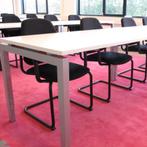 (MDK-101620) Kwadrant bureau 160 x 80 cm met aluminium frame, Ophalen of Verzenden, In hoogte verstelbaar, Nieuw, Bureau