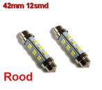 Buislampen 42mm 2835smd Rood 10-40v, Verzenden, Nieuw