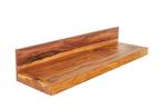 Wandplank MAKASSAR 80cm naturel steen finish sheesham hout -, Ophalen of Verzenden, Nieuw