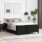 vidaXL Bedframe met matras met matras Zwart 140 x 190 cm, Verzenden, Nieuw, Zwart, Overige materialen