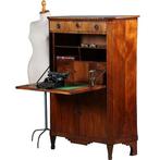 Blonde mahonie Louis Seize secretaire abattant ca 1800 No280, Antiek en Kunst, Antiek | Kantoor en Zakelijk, Ophalen of Verzenden