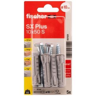 Spreidplug met zeskantschroef | Fischer | 5 stuks (6x30), Doe-het-zelf en Verbouw, IJzerwaren en Bevestigingsmiddelen, Nieuw, Verzenden