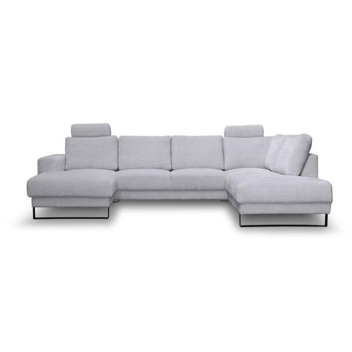 U-Bank Baarlo - u-banken - Zilver, Huis en Inrichting, Banken | Sofa's en Chaises Longues, Nieuw, Stof