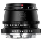TTArtisan APS-C 35mm f1.4 EOS-M mount Black | Outlet model, Verzenden, Gebruikt, Overige Merken