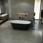 Vrijstaand bad Guissepe 172x82x58cm acryl bi-color zwart, Doe-het-zelf en Verbouw, Sanitair, Nieuw, Verzenden
