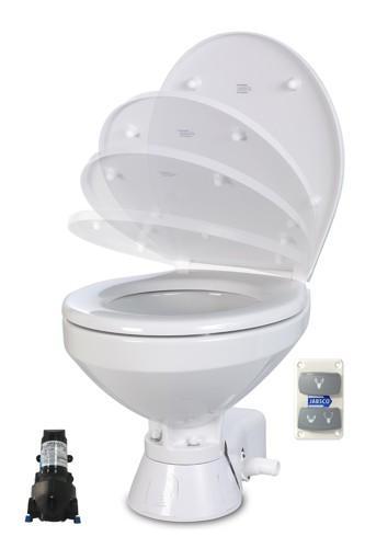 Jabsco Elektrisch Toilet Quiet Flush Regular 24V Spoelwaterp, Watersport en Boten, Bootonderdelen, Nieuw, Zeilboot of Motorboot