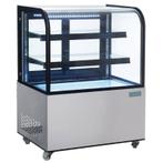 Gekoelde vitrine met gebogen glas 270 liter HorecaTraders, Verzenden, Nieuw in verpakking