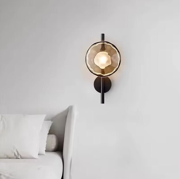 Nordic Wandlamp Glas en Metaal– Modern Design voor Interieur, Huis en Inrichting, Lampen | Spots, Nieuw, Verzenden