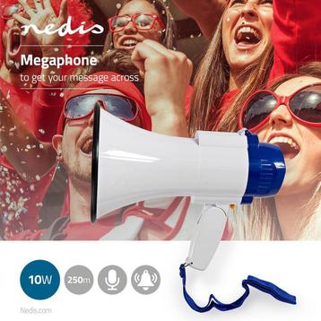 Megafoon | 10 W | Bereik van 250 m | Ingebouwde microfoon beschikbaar voor biedingen