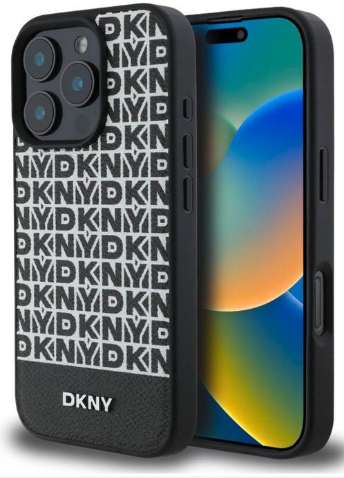 DKNY IPhone 16 Back Cover case Magsafe PU Leather, Telecommunicatie, Mobiele telefoons | Hoesjes en Frontjes | Apple iPhone, Frontje of Cover