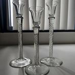 Kaarsenhouder (3) - Kristal - Slngerglas Kandelaars