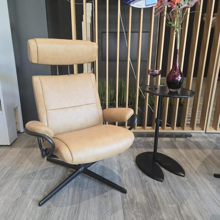 Stressless Paris cross onderstel M, Huis en Inrichting, Stoelen, Eén, Bruin, Nieuw, Leer, Ophalen of Verzenden