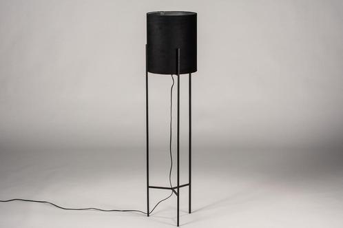 Rietveld Vloerlampen - Zwart - Stof, Metaal, Huis en Inrichting, Lampen | Vloerlampen, Verzenden