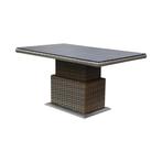 Ibiza stoel bank dining loungeset 6 delig grijs met, Tuin en Terras, Ophalen of Verzenden, Nieuw, Wicker