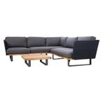 Hoek Loungeset Massarosa Acacia Aluminium Donkergrijs The, Tuin en Terras, Verzenden, Nieuw