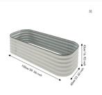Robuuste Rechthoekige Metalen Tuin Plantenbak 150x60x43cm, Tuin en Terras, Verzenden, Nieuw