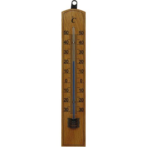 Talen Tools Stijlvolle Houten Buitenthermometer - 20 cm, Audio, Tv en Foto, Weerstations en Barometers, Nieuw, Ophalen of Verzenden