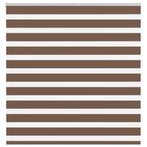 vidaXL Zebra rolgordijn 145x100 cm stofbreedte 140,9cm, Verzenden, Nieuw, Bruin