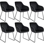 Eetkamerstoel Jeane, fluweellook, sledeonderstel - Fluweello, Huis en Inrichting, Stoelen, Verzenden, Nieuw
