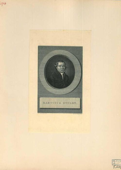 Portrait of Martinus Stuart, Antiek en Kunst, Kunst | Etsen en Gravures