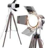 Jago® Staande lamp met statief van hout - LED, E27, in hoogt, Verzenden, Nieuw