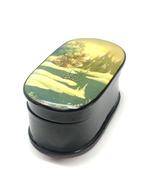 Fedoskino - Doos - gelakt papier-maché, parelmoer -